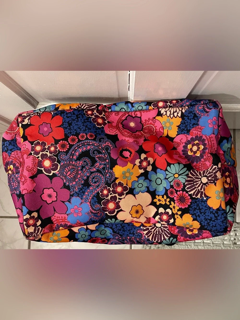 Vera Bradley Retired Floral Fiesta Large Tote